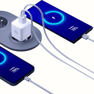 Balts 3mk Hyper GaN tīkla lādētājs, 20 W, QC4+/PD/PPS, USB 1A1C, ES