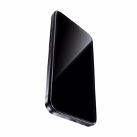 Benks Aizsargstikls Glass Warrior safīra danga LL65 iPhone 16 Pro ar plānu malu melns (m)