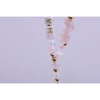 HAPPY tālruņa siksniņa, piekariņš / auklas garums 44 cm (22 cm cilpā) / uz rokas – gaiši rozā