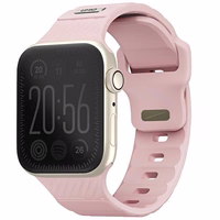 UNIQ siksniņa Stride Apple Watch Series 1/2/3/4/5/6/7/8/9/SE/SE2 38/40/41mm FKM gumijas rozā
