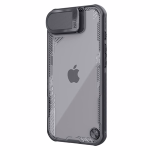 Nillkin Iceblade Prop viedtālruņa apvalks ar objektīva vāciņu un statīvu iPhone 16e - melns