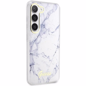 Guess GUHCS23MPCUMAH S23+ S916 balts/balts cietais apvalks Marble