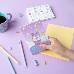 BT21 MANG A6 piezīmju grāmatiņu komplekts, 3 gab.