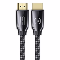 USAMS Kabelis HDMI - HDMI 3m Ultra HD U67 2.1 8K melns SJ498HD01 (US-SJ498)