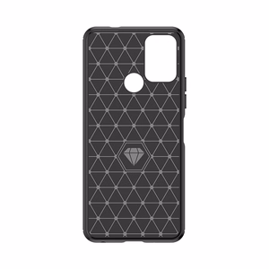 Carbon Case silikona viedtālruņa apvalks Nokia C22 - melns