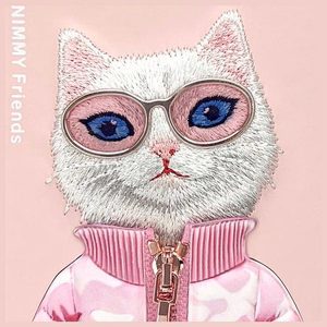 Nimmy Cool&Cute 2.0 kaķa apvalks iPhone 15 - rozā