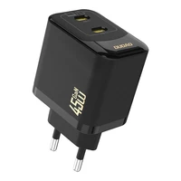 Dudao A28PEU PD 45W GaN 2xUSB Wall Lādētājs - Melns