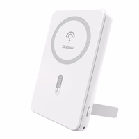 Portatīvais lādētājs Dudao K14S+ 10000mAh 20W USB-A / USB-C / Magnētiskais ar statīvu - balta