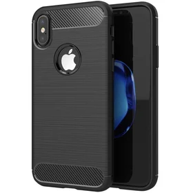 CARBON viedtālruņa apvalks IPHONE X melns
