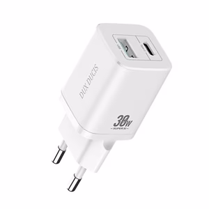 Wall Charger Dux Ducis C80 Super Si - USB + Type C - PD 30W QC 3.0 18W 3A White