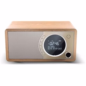 Sharp DR-450(BR) – FM/DAB/DAB+ digitālais radio ar Bluetooth 4.2 un modinātāju, brūns