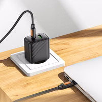 Borofone Kabelis BX114 Structure - Type C uz Type C - PD 60W 3A 1 metrs melns