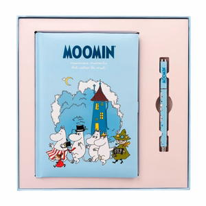 Moomins A5 piezīmju grāmatiņa ar pildspalvu