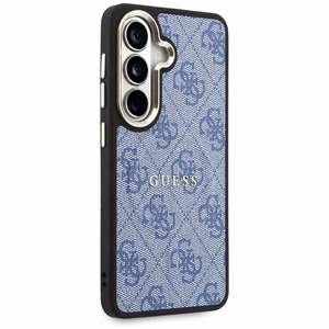 Guess maciņš 4G Embossed Ring MagSafe priekš Samsung Galaxy S26 zils