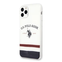 US Polo USHCN65PCSTRB iPhone 11 Pro Max balta Tricolor Pattern Collection