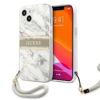 Guess Marble Strap Collection viedtālruņa apvalks iPhone 13 mini 5.4" - pelēks