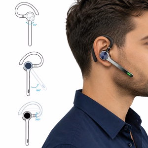 Blavec Talk 1 Multipoint Bluetooth austiņa ar mikrofonu (BHTA1-B), melna