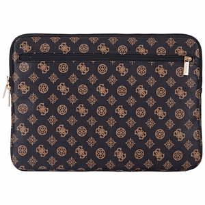 Guess Sleeve Peony Pocket Triangle 14" klēpjdatora soma - melna
