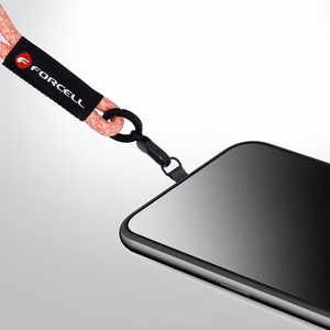 FORCELL F-DESIGN R10X40 rokas telefona siksniņa ar regulējamu garumu (maks. 20cm cilpā) rozā balta