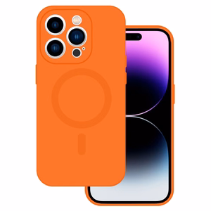 TEL PROTECT MagSilicone Viedtālruņa apvalks Iphone 13 - oranžs