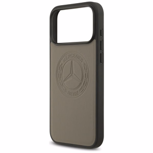 Mercedes Leather Vintage Logo MagSafe Чехол для iPhone 17 Pro Max - бежевый