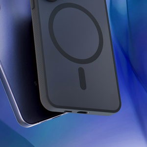 3mk Smoke magnētiskais viedtālruņa apvalks iPhone 17 Pro - melns daļēji caurspīdīgs