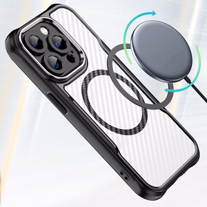 Defender Carbon Mag maciņš for iPhone 16 Pro Max 6,9" melns