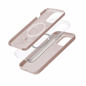 Crong Color Cover Magnetic vāciņš ierīcei iPhone 14 Pro, saderīgs ar MagSafe, smilšu rozā
