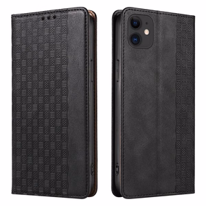 Magnet Strap Case для iPhone 12 кошелёк + мини-подвеска ремешок чёрный