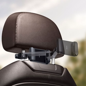 Automašīnas turētājs Baseus BackSeat Holder melns (bezvadu uzlāde 15W) (nē magnētiskais / automašīnas sēdeklim)