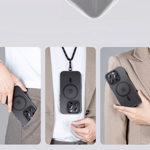 Benks magnētiskais Lucid Armor viedtālruņa apvalks (B066) Iphone 16 Pro Max melns (ar kameras vadības pogu)
