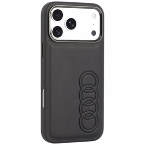 Audi TT sintētiskās ādas vāciņš modelim iPhone 18 Pro Max / 17 Pro Max, saderīgs ar MagSafe – melns