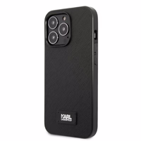 Karl Lagerfeld KLHCP13XSFMP2K Viedtālruņa apvalks iPhone 13 Pro Max 6.7" - melns (m) Saffiano Plaque