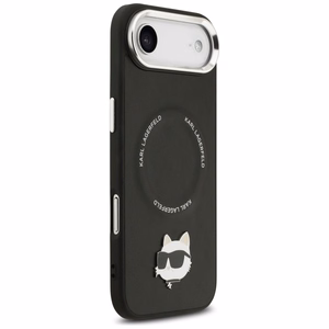 Karl Lagerfeld Choupette Pin Magnētiskais viedtālruņa apvalks iPhone Air - melns