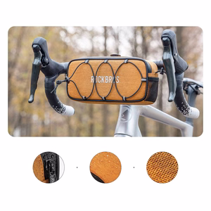 Rockbros TL001 ROAD TO SKY 1.9L velosipēda stūres soma ūdensizturīga - oranža