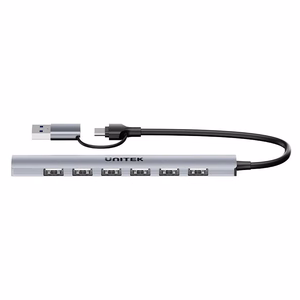 Unitek H1209AGY01 USB-A 5Gbps 7-in-1 sadalītājs