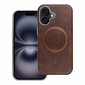 GENTLEMAN MAG COVER Viedtālruņa apvalks saderīgs ar MagSafe IPHONE 16 brūns