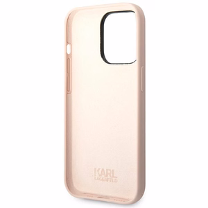 Karl Lagerfeld KLHCP14XSLCTPI iPhone 14 Pro Max 6.7 "cietais apvalks gaiši rozā / gaiši rozā Silikona Choupette Ķermenis