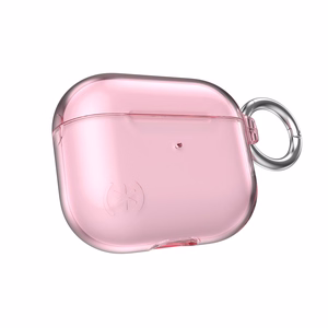 Speck Presidio Clear vāciņš Apple AirPods 3, ar Microban pretmikrobu aizsardzību, “Icy Pink” krāsā