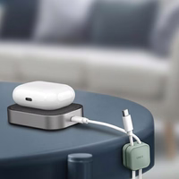 Uniq Pod pašlīmējošo kabeļu organizētāju komplekts, 8 gab., pelēks / krīta pelēks