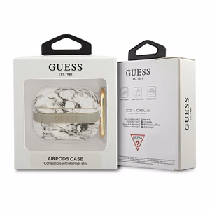 Guess GUAPHCHMAG чехол для AirPods Pro серый/серый Marble Strap Collection