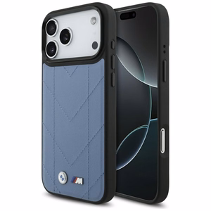 BMW M Quilted Logo MagSafe Чехол для iPhone 17 Pro Max - синий