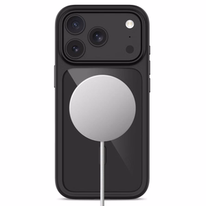Tech-Protect MagOne CC MagSafe maciņš ar 2 rūdītiem stikliem, paredzēts iPhone 18 Pro Max / 17 Pro Max, caurspīdīgs melns