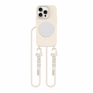 Tech-Protect MagNecklace Magnētiskais viedtālruņa apvalks iPhone 15 Pro - bēšs
