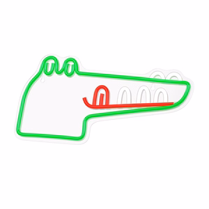 Neon PLEXI LED JURASSIC CROC zaļš FLNJ03 Forever Light