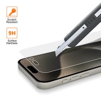 Vmax rūdītais stikls 0,33mm caurspīdīgs stikls iPhone 16 Plus 6,7" matēts