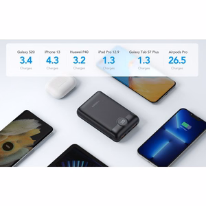 VEGER portatīvais lādētājs 20000 mAh PD QC3.0 2A 22,5W S20 (W2053) melna
