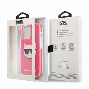 KARL LAGERFELD KLHCP13XTPECPI IPHONE 13 PRO MAX 6.7 "MACIŅŠ FUCHSIA/FUSCHIA CHOUPETTE HEAD