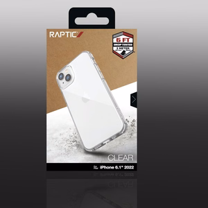 Raptic X-Doria caurspīdīgs viedtālruņa apvalks iPhone 14 bruņots caurspīdīgs apvalks