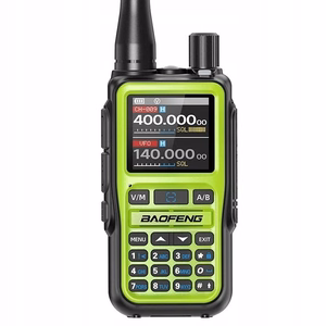 Baofeng UV-5R EU Mini – pārnēsājamā radiostacija, USB-C, Bluetooth, VHF/UHF, aviācijas josla, zaļa